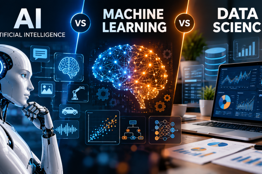 AI vs Machine Learning vs Data Science
